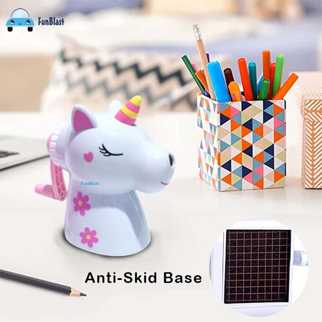 Sharpener for Kids - Pencil Sharpener, Table Sharpener Machine, Pencil Cutter for Kids, Unicorn Stationery Pencil Sharpener for School and Office