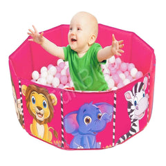 Large Size Ball Pool for Kids, Foldable Square Zoo Ball Pool Play Tent Kids, Playground Tent House with 50 Balls – Ball Pool Game for 2-5 Years Old Kids, Boys, Girls