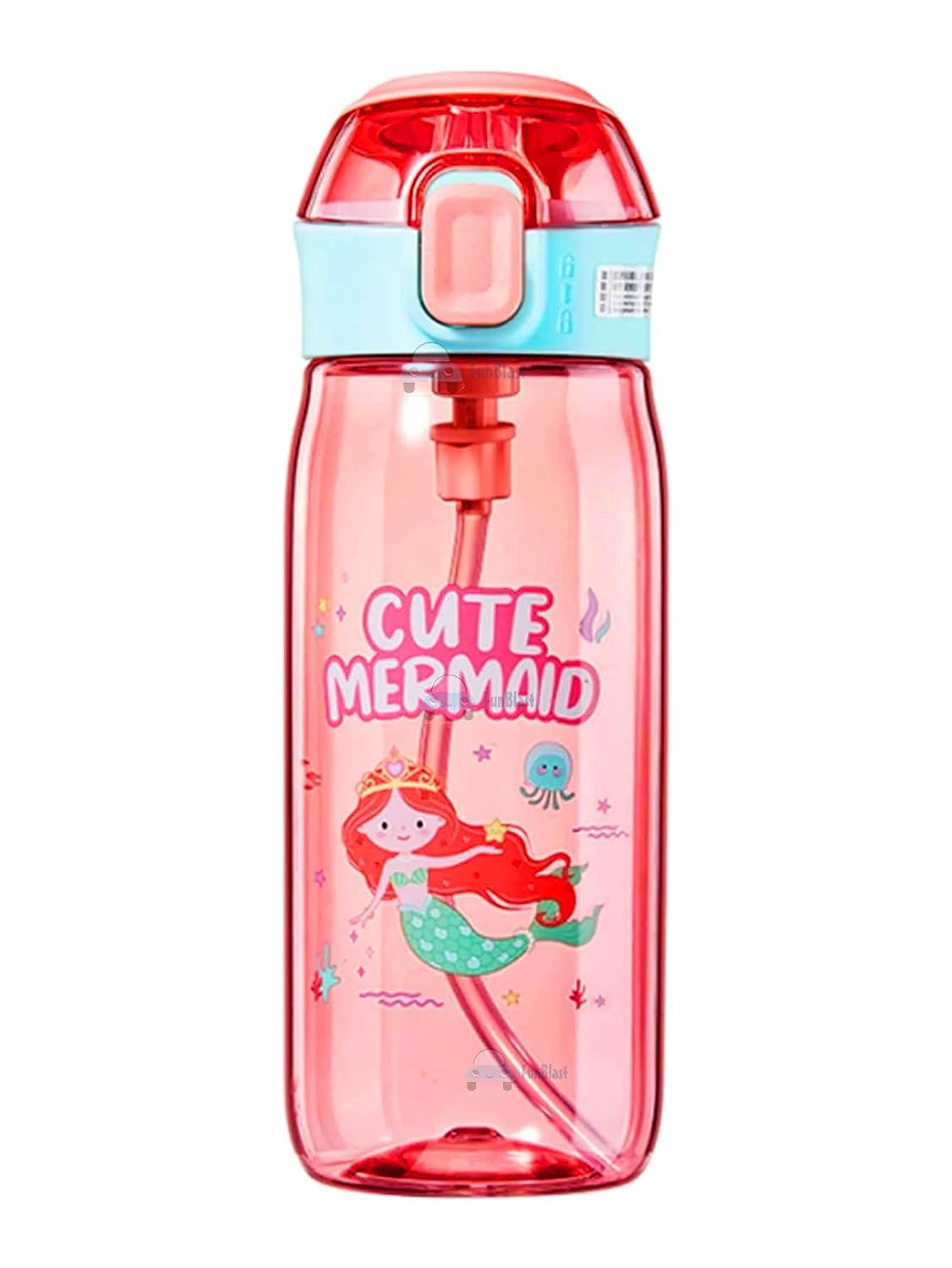 1100ml Little Girl Plastic Water Bottle Cartoon Durable Water Bottles