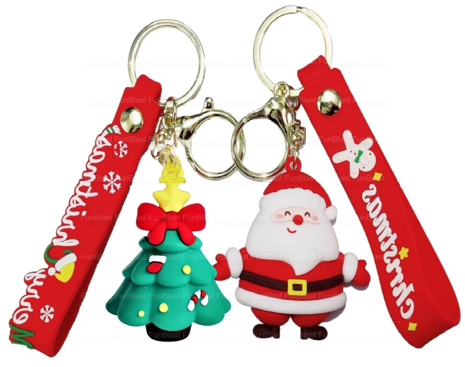 Merry Christmas Keychain for Girls – Kawaii Keychain, Keyring, Key Ring for Girls, Return Gifts for Kids