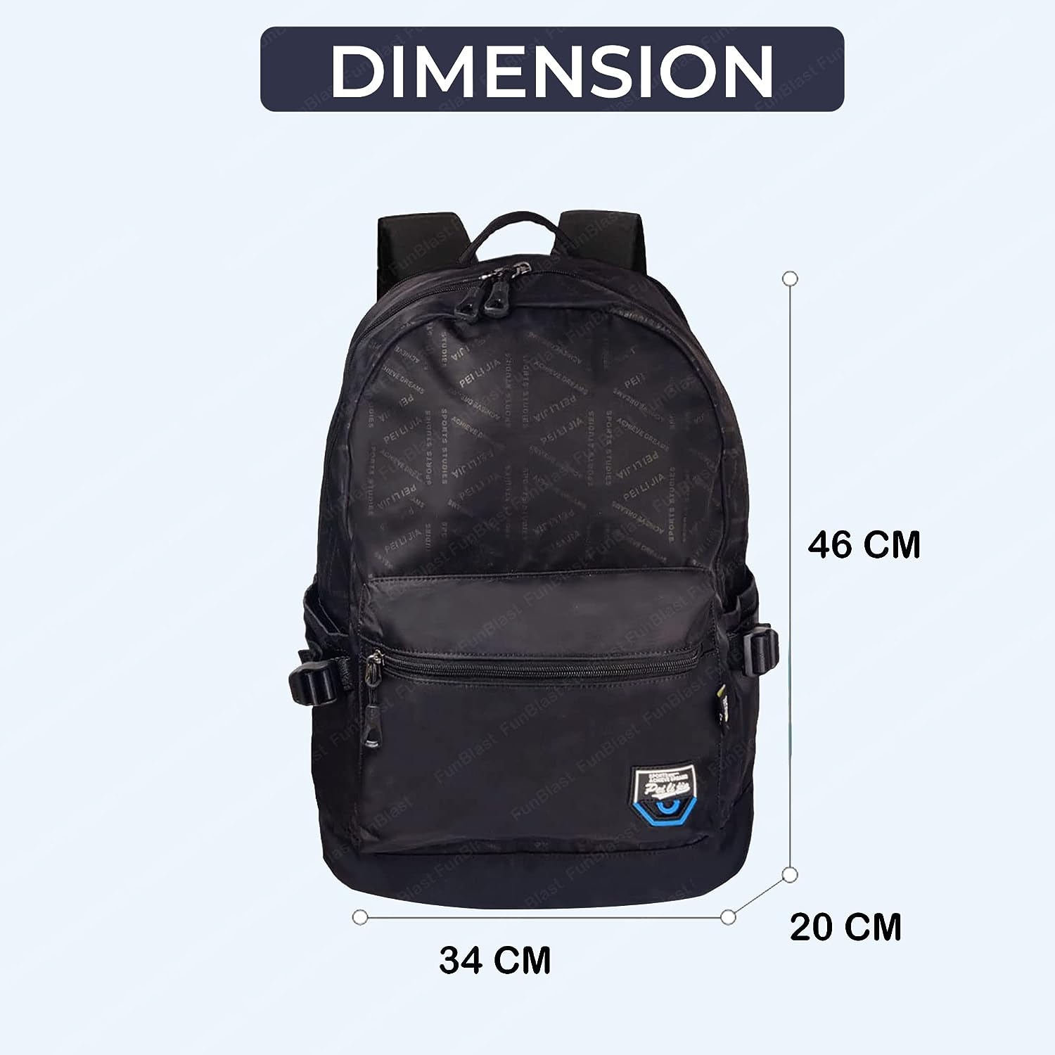 School, Office, Casual Bag - Multipurpose Backpack, School & College Bags for students, Large Capacity Unisex Travel Backpack, Picnic Bag (46 X 34 X 20 CM)