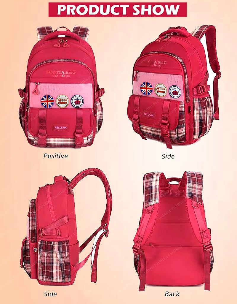 School Bagpack for Children - School and College Bag with Padded Shoulders, Multipurpose Bag for Children & Adults, Office Bag, Travel Backpack, Casual Bags (46 X 30 X 20 CM)