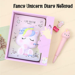 Unicorn Diary for Girls, 3D Squishy Destress Unicorn Notebook Diary, Diary for Kids, Fancy Unicorn Diary Notepad, Diary for girls stylish- 120+ Pages (Pack of 1 Pcs)