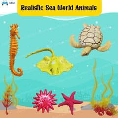 Realistic Sea Animal Toys - 20 Pcs Under Sea World Sea Animal Toys for Kids, Marine Animals Toys, Ocean Creature Toys, Sea Animal Toy Figure for 3+ Years Old Kids