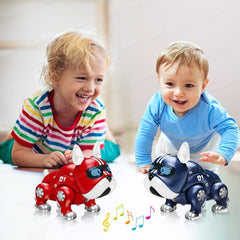 Robot Dog Toy – Robot Dog Toy Action Figure, Musical Dog Robot Toy with Colorful Flashing Lights and Music for Kids Boys Girls, Mechanical Dog Toys