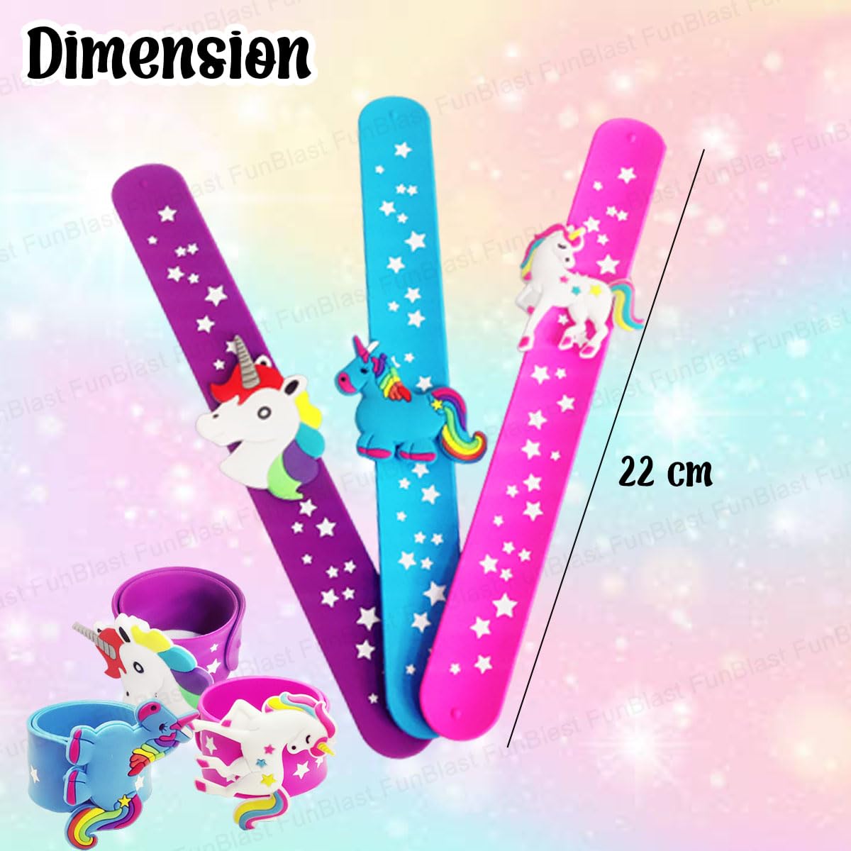 Unicorn Wrist Band - Slap Bracelets for Kids