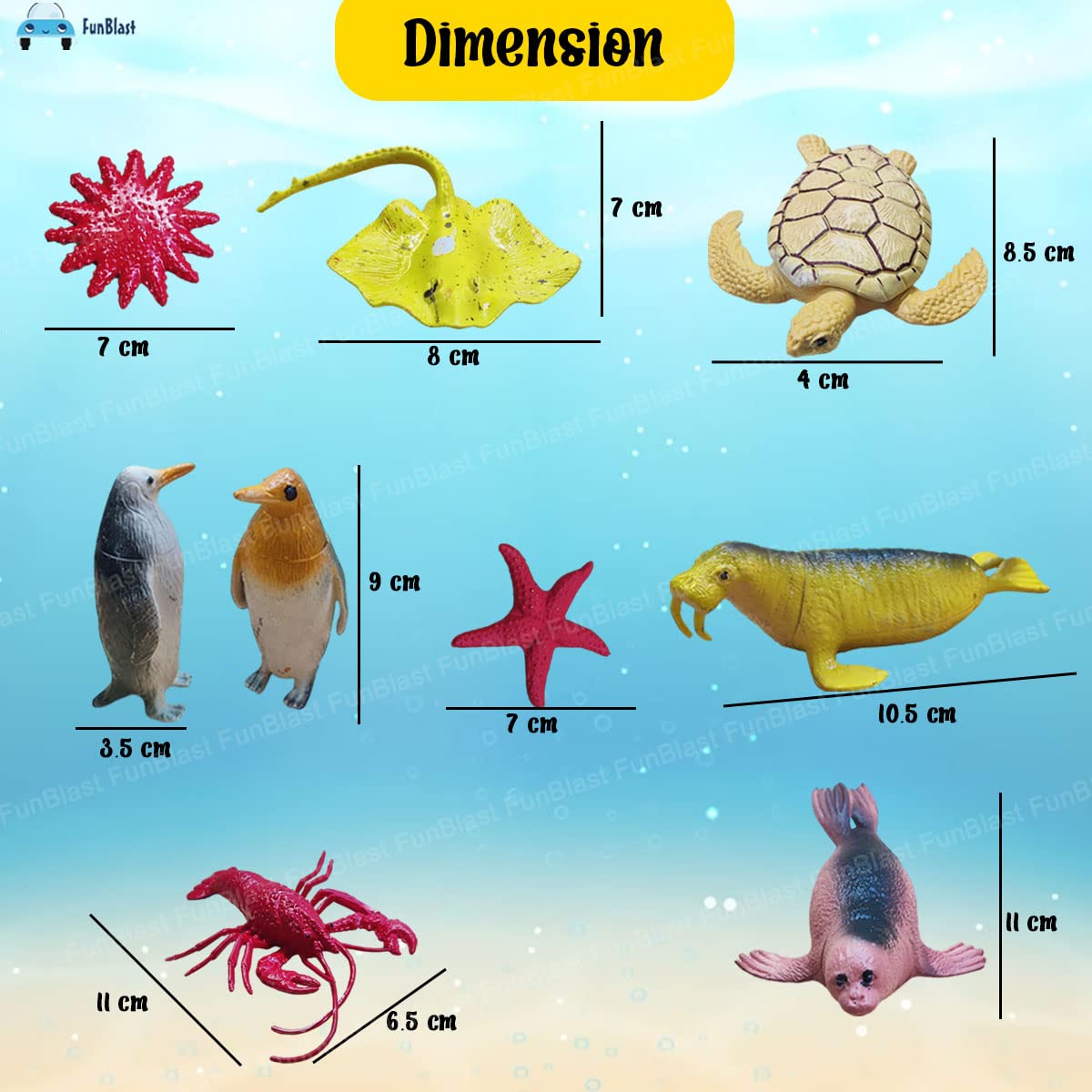 Realistic Aquatic Animal Toy, 20 Pcs Under Sea World Sea Animal Toys for Kids, Marine Animals Toys, Ocean Creature Toys, Sea Animal Toy Figure for 3+ Years Old Kids, Boys Girls (20 Pcs)