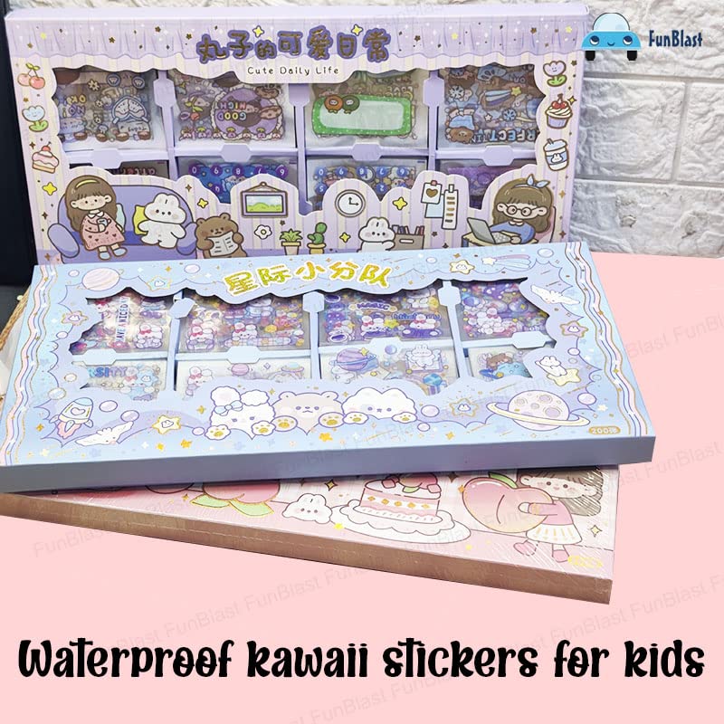 Cute Girl Theme Kawaii Stickers -200 Sheets Cute Washi Stickers for Project, Japanese Style Girls Sticker Set, Stationery Item, Journals, Scrapbooking, DIY Arts and Crafts