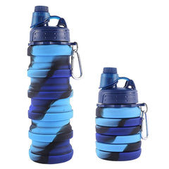 Silicone Sipper Bottle for Kids - Expandable Sipper Water Bottle for Home, Office, Gym, Trekking, Fancy Stylish Water Bottle Girls, Boys – 500 ML