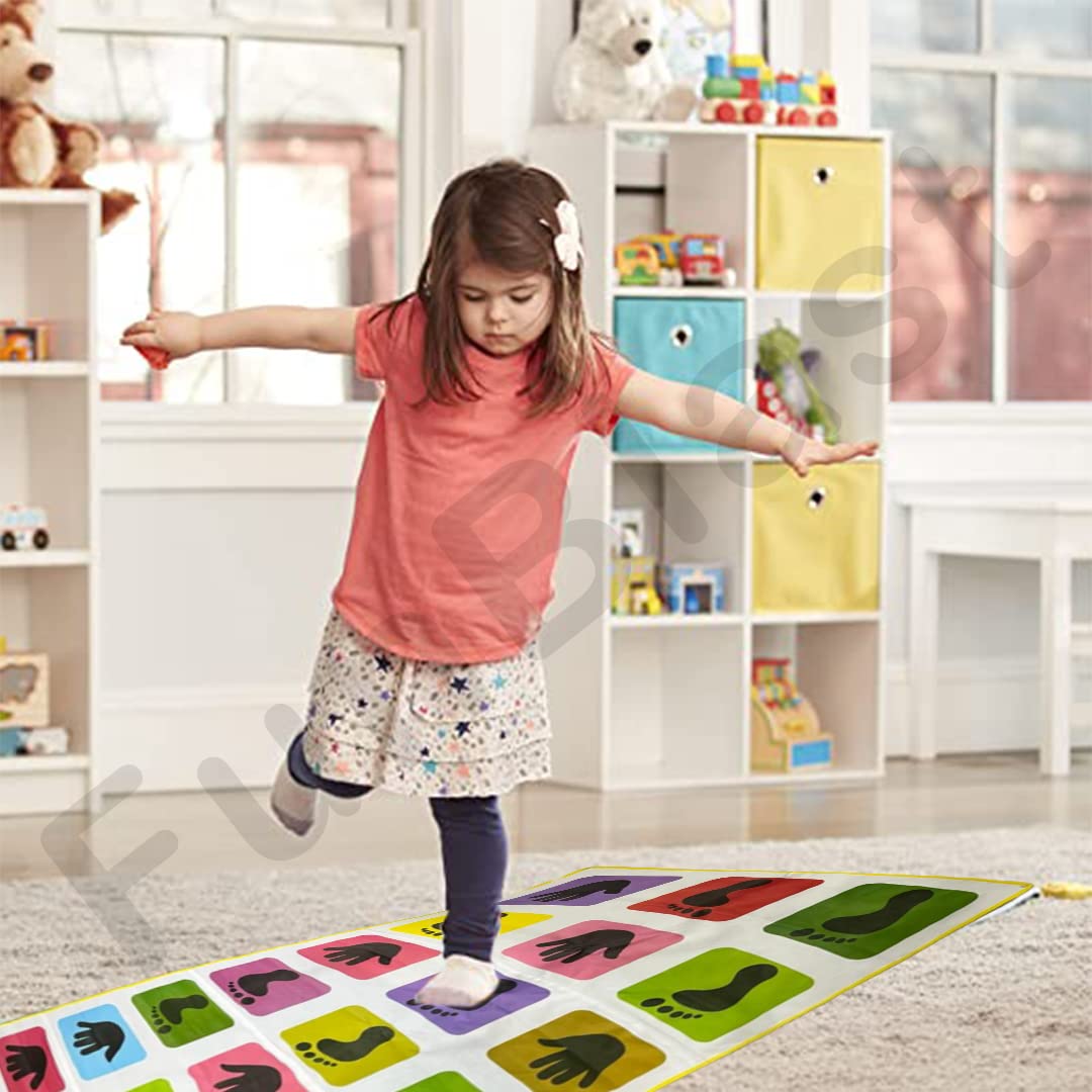 Kids Hopscotch Jumbo Play Mat Game for Kids and Adults Family Game, Kith-Kith, Stapu, Langi, Chalk Game - Large (40" x 108")