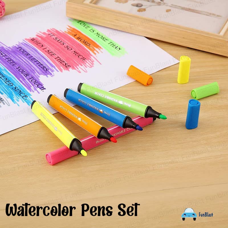Washable Watercolor Sketch Pen Set Marker Pen Set - Drawing Kit Colour Set  for Kids Art Kit/Color Pens Sketch Pens 12