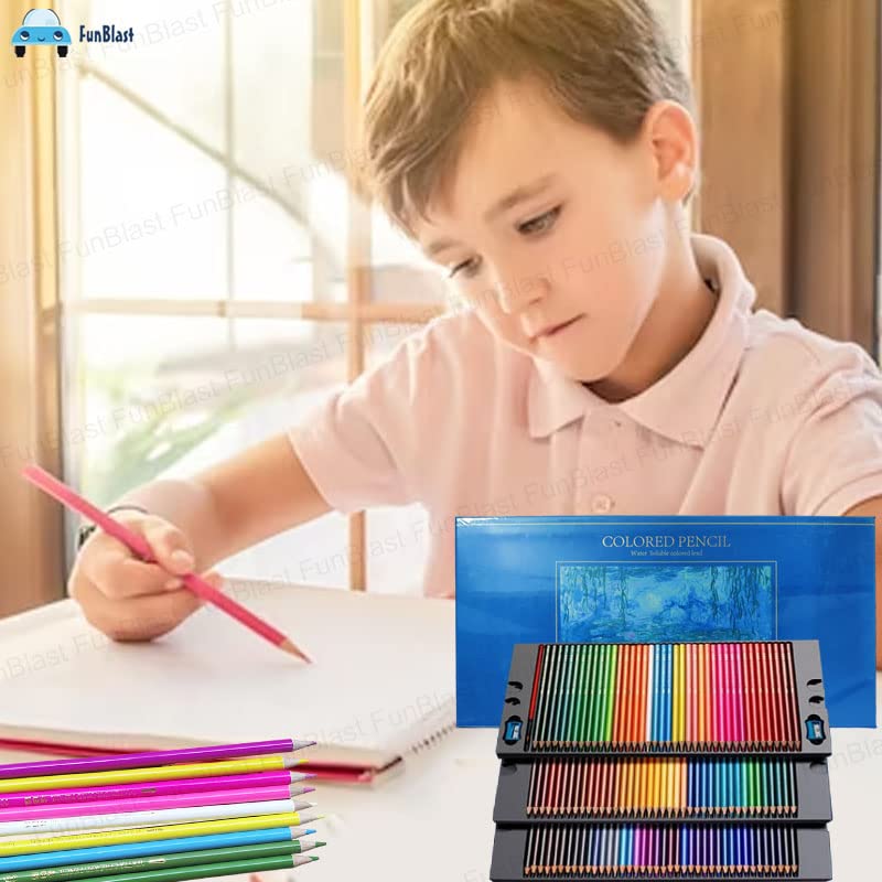 H&B 120pcs water soluble best colored pencils set for kid color