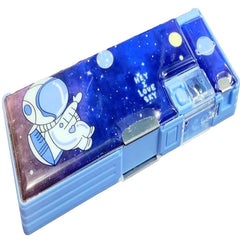 Multifunctional Pencil Box for Kids, Space Pencil Box for Boys, Magnetic Pencil Box for Boys, Pop up Pencil Box