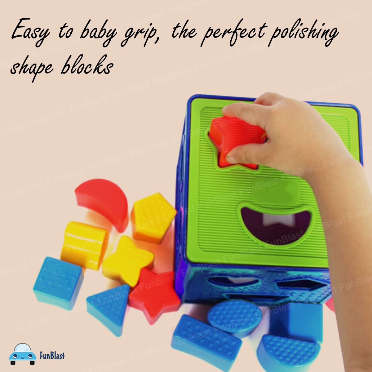 Colour Sort Cubes Shape Sorter Cubes for Kids - Colour Recognition Shapes Sorting and Pl ...