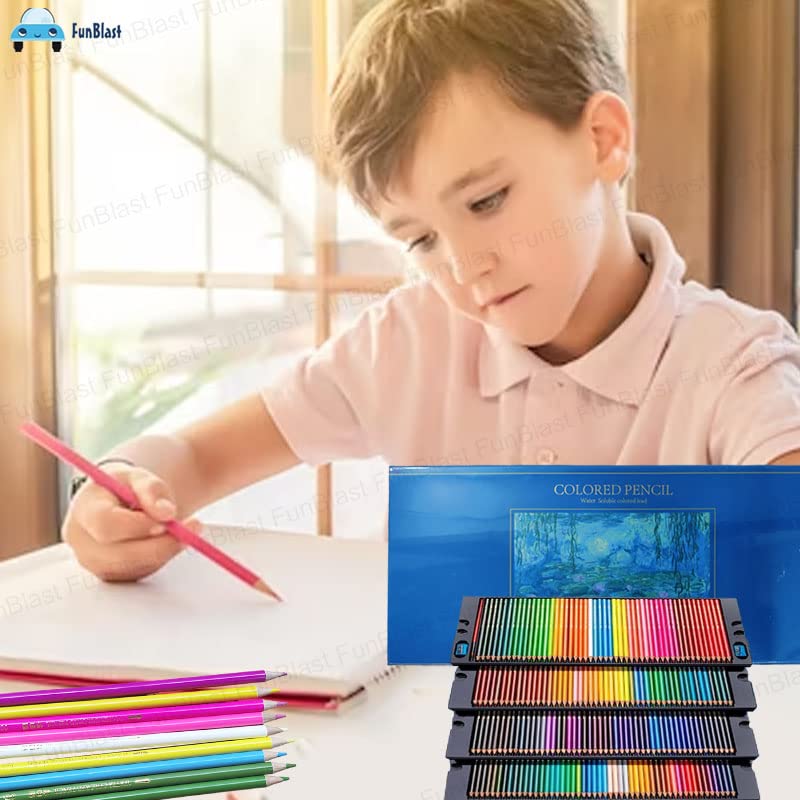 Color Pencils Set,(Pack Of 200 Pcs) Professional Water Soluble Colored Pencils, Artist Sketching, Drawing Color Pencils