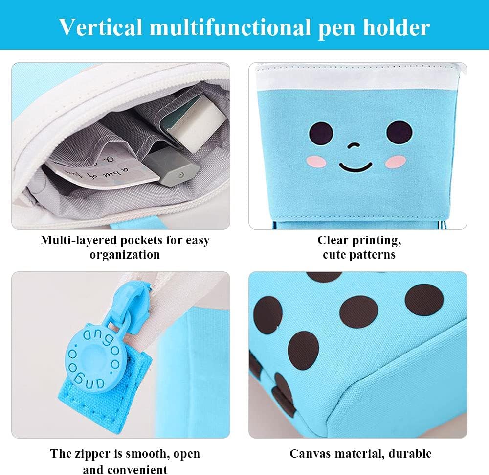 Boba Pop-Up Stationery Organizer for Kids (Blue)