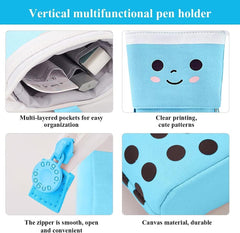Boba Pop-Up Stationery Organizer for Kids (Blue)