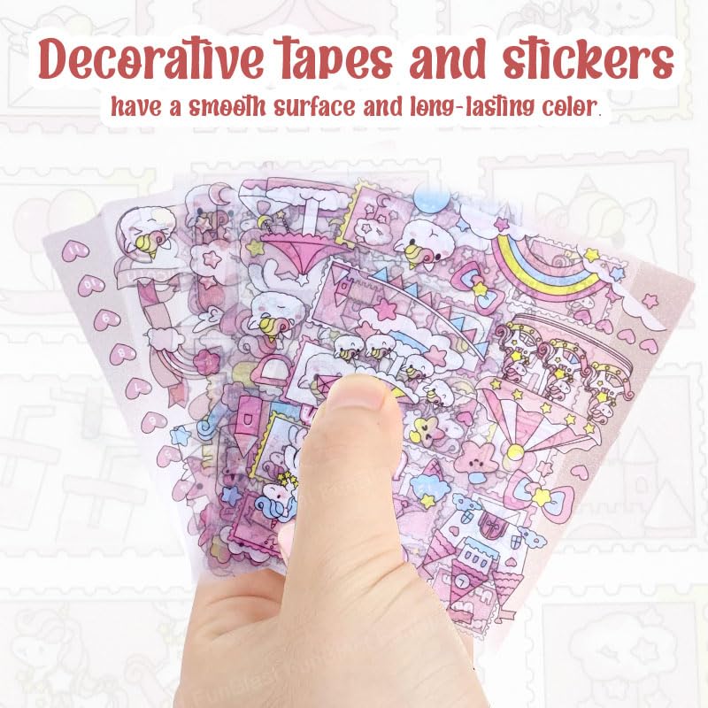 Washi Tape Set - 100 Pcs Designer Decorative Masking Tapes with 20 Pcs  Kawaii Stickers, Tweezer, Pen and Spatula in 3 Layer Box, Tapes for DIY Art  