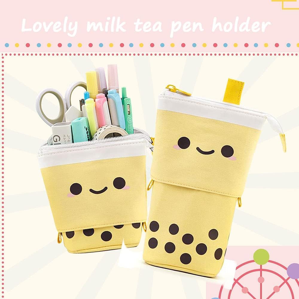 Boba Pop-Up Stationery Organizer for Kids (Yellow)