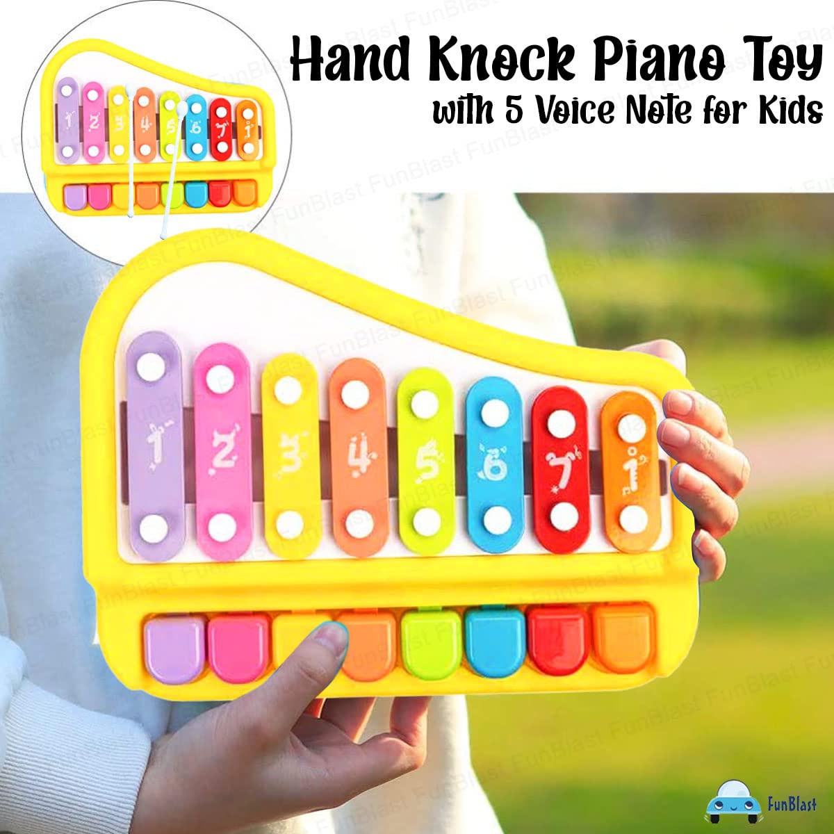 Xylophone - Hand Knock Piano Toys, Hammering & Pounding Toys, Xylophone for Kids, Kids Musical Instruments, Kids Xylophone, Xylophone for 1+ Year Old