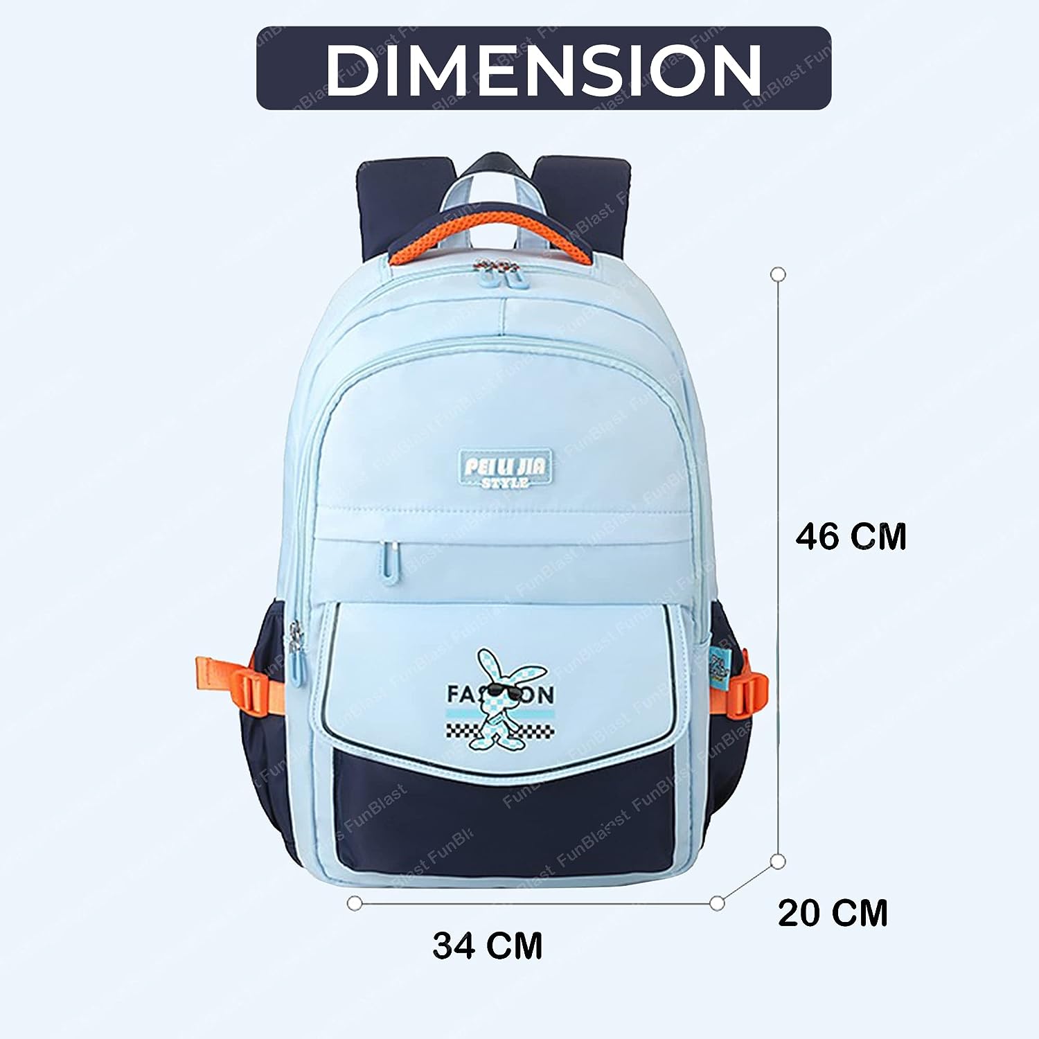 School Bag for 5th to 8th Standard - BIG