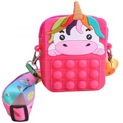 Unicorn Pop it Sling Bag - Crossbody Bag for Kids, Pop it Purse for Girls, Pop it Bag for Girls Sling Bag for Girls, Sling Bag for Women