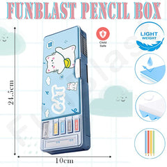 Multifunctional Pencil Box for Kids, Kids Pencil Box for Boys & Girls, Magnetic Pencil Box for Boys, Pop up Pencil Box