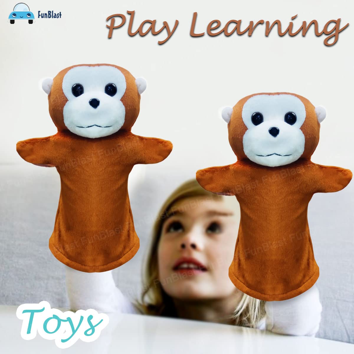 Box Hand Puppet Hand Puppets for Kids - Soft Hand Puppets for Kids, Story Telling Pupp ...