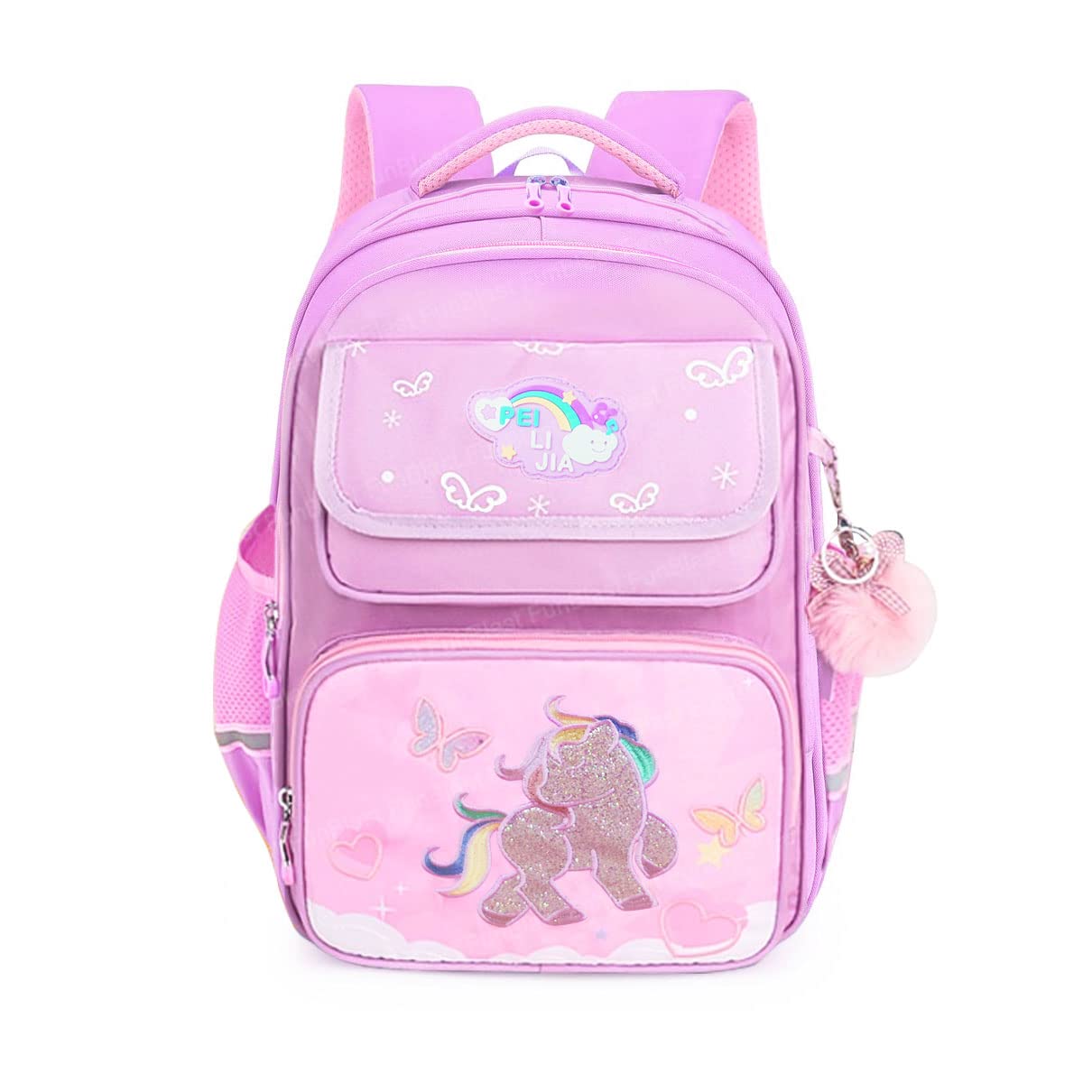 Unicorn Backpack for Children - School Bag for Student, Orthopedic School Bags, Lightweight Large Capacity Bag for Boys Girls Kids, Travel Bag, Picnic Bag (39 X 31 X 20 CM)