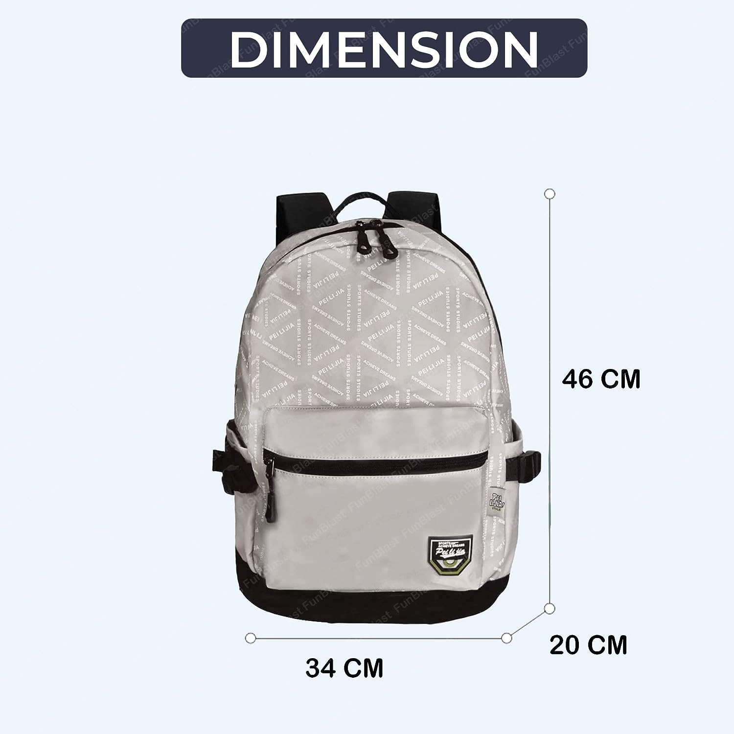 School, Office, Casual Bag - Multipurpose Backpack, School & College Bags for students, Large Capacity Unisex Travel Backpack, Picnic Bag (46 X 34 X 20 CM)