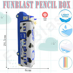 Pencil Box for Kids Bus with Moving Tyres & Sharpener for Kids Truck Geometry Box for Kids