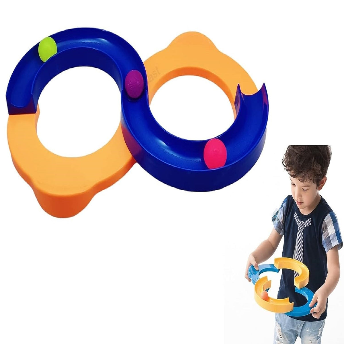 Loop Balancing Track Toy, Bouncing Ball For Kids, Balancing Game, Toys For 5+Years Kids, 8 Shape Infinite Loop Game