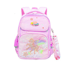 Unicorn Backpack for Children - School Bag for Student, Orthopedic School Bags, Lightweight Large Capacity Bag for Boys Girls Kids, Travel Bag, Picnic Bag (39 X 31 X 20 CM)