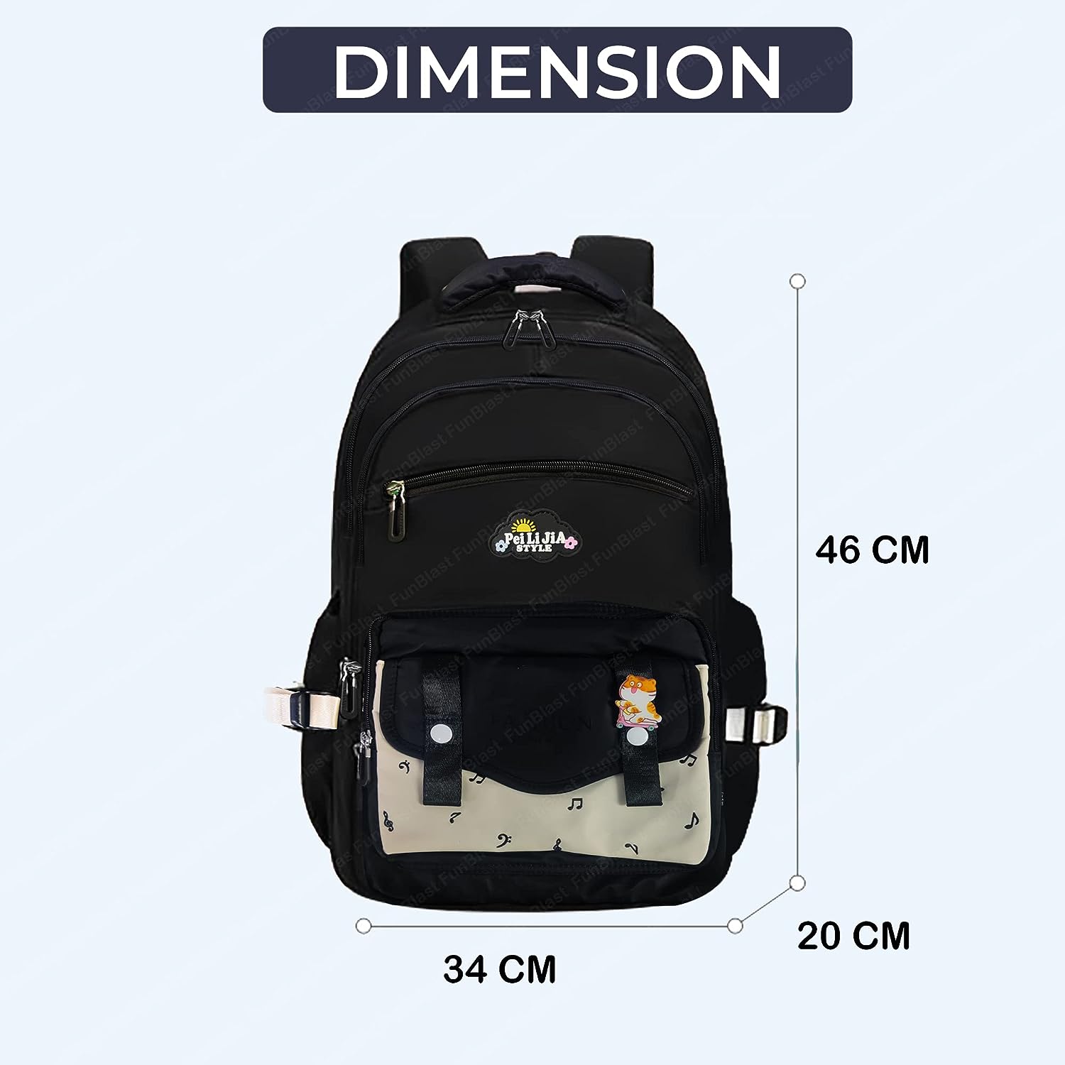 School, Office, Casual Multipurpose Backpack - School and College Bags for students, Large Capacity Bag for Boys Girls Kids, Travel Bag, Picnic Bag