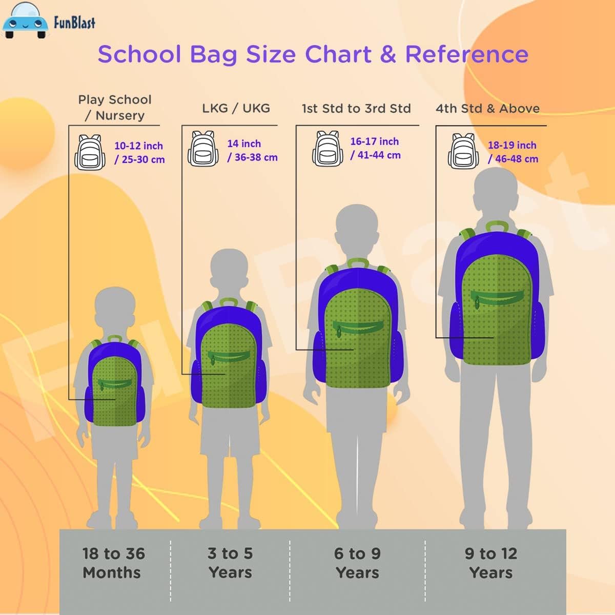 School Bagpack for Children - School and College Bag with Padded Shoulders, Multipurpose Bag for Children & Adults, Office Bag, Travel Backpack, Casual Bags (46 X 30 X 20 CM)