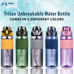 Water Bottle 1100 ML with Straw and Sipper - Tritan Unbreakable Water Bottle Leak Proof Durable BPA Free Non-Toxic Water Bottle for Home, Office, Gym, Trekking (Pack of 1)