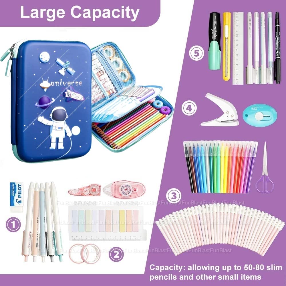 Space Pencil Case for Kids, Space Theme Return Gifts for Kids