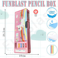 Multifunctional Pencil Box for Kids, Unicorn Pencil Box, Kids Pencil Box for Girls, Magnetic Pencil Box for Girls, Girls Pencil Pouch, Pop up Pencil Box