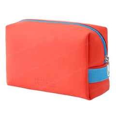 Multipurpose Cosmetic Pouch with Zipper Lock for Girls & Women (Orange)