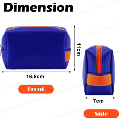 Multipurpose Cosmetic Pouch with Zipper Lock for Girls & Women (Blue)