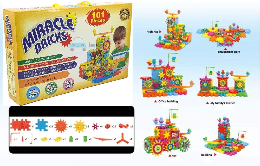 Magical Blocks, Magical Building Blocks 3D Magic Play Stacking Set Diy For Brain Development Educational, Learning & Educational Building Blocks For Kids (Set Of 81 Pcs)