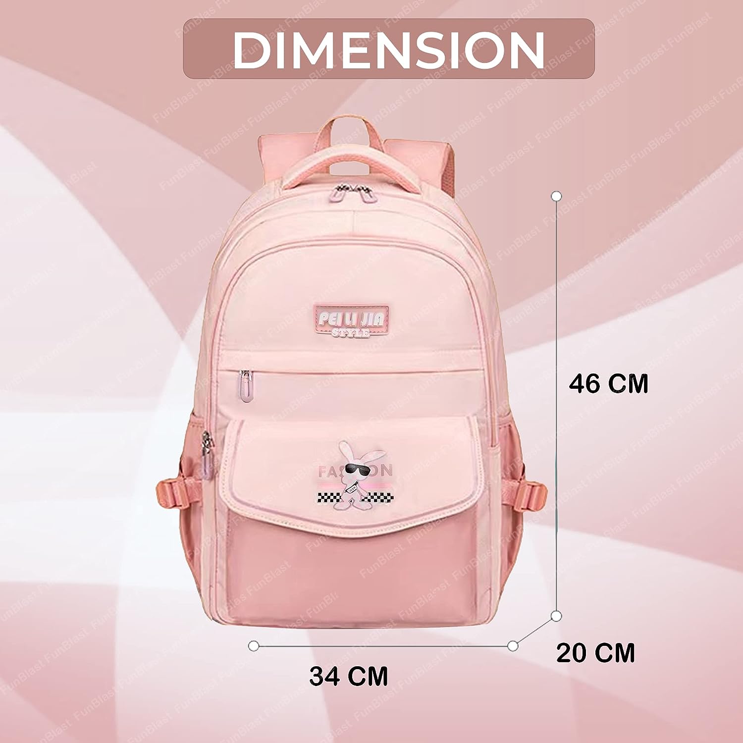 School Bags for Boys, School Bag for Student, School and College Bags, Lightweight Large Capacity Bag for Boys Girls Kids, Travel Bag, Picnic Bag (46 X 34 X 20 CM)