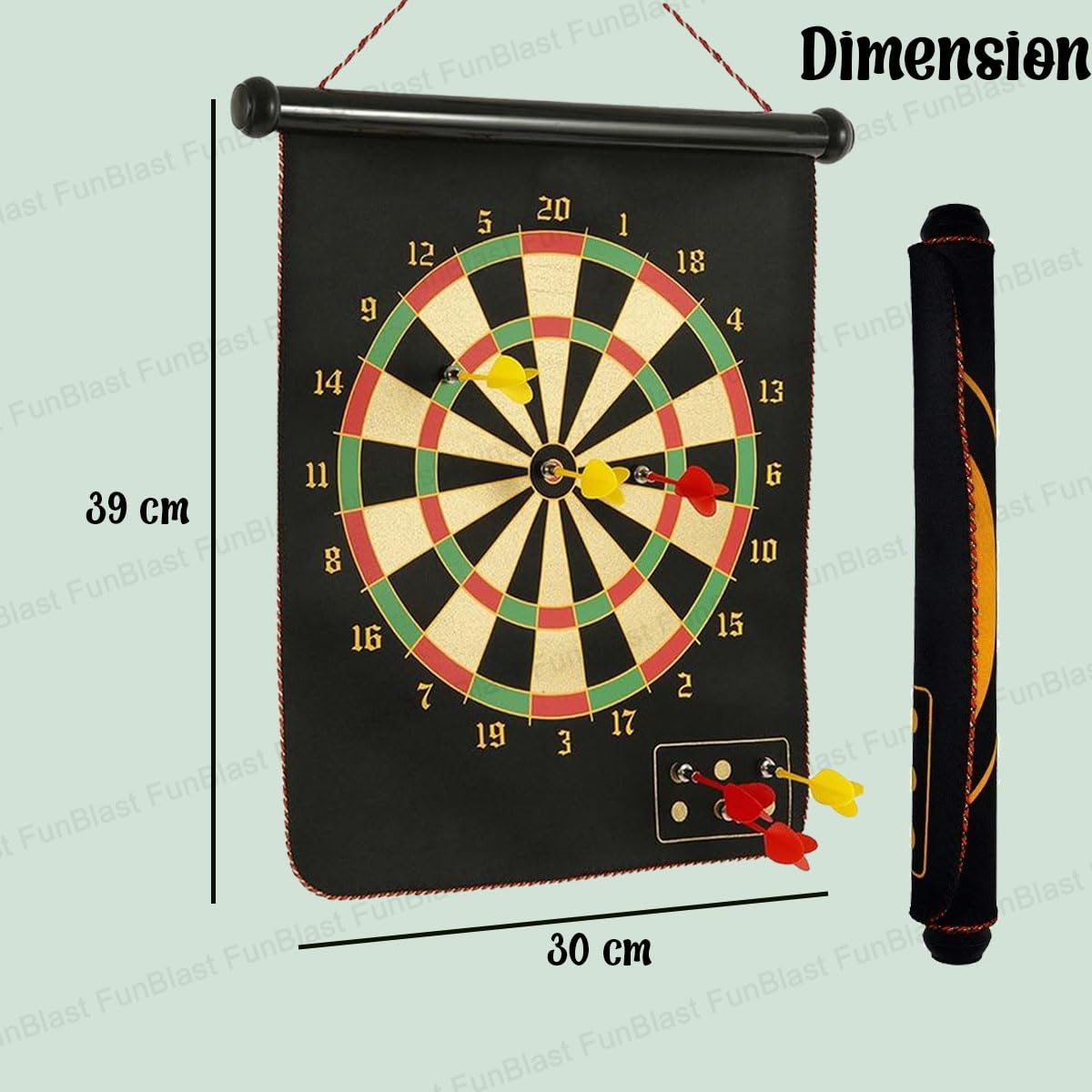 Magnet Dart Board Game for Kids, Double Sided Magnet Dart Board with Darts, Size – 12 Inches