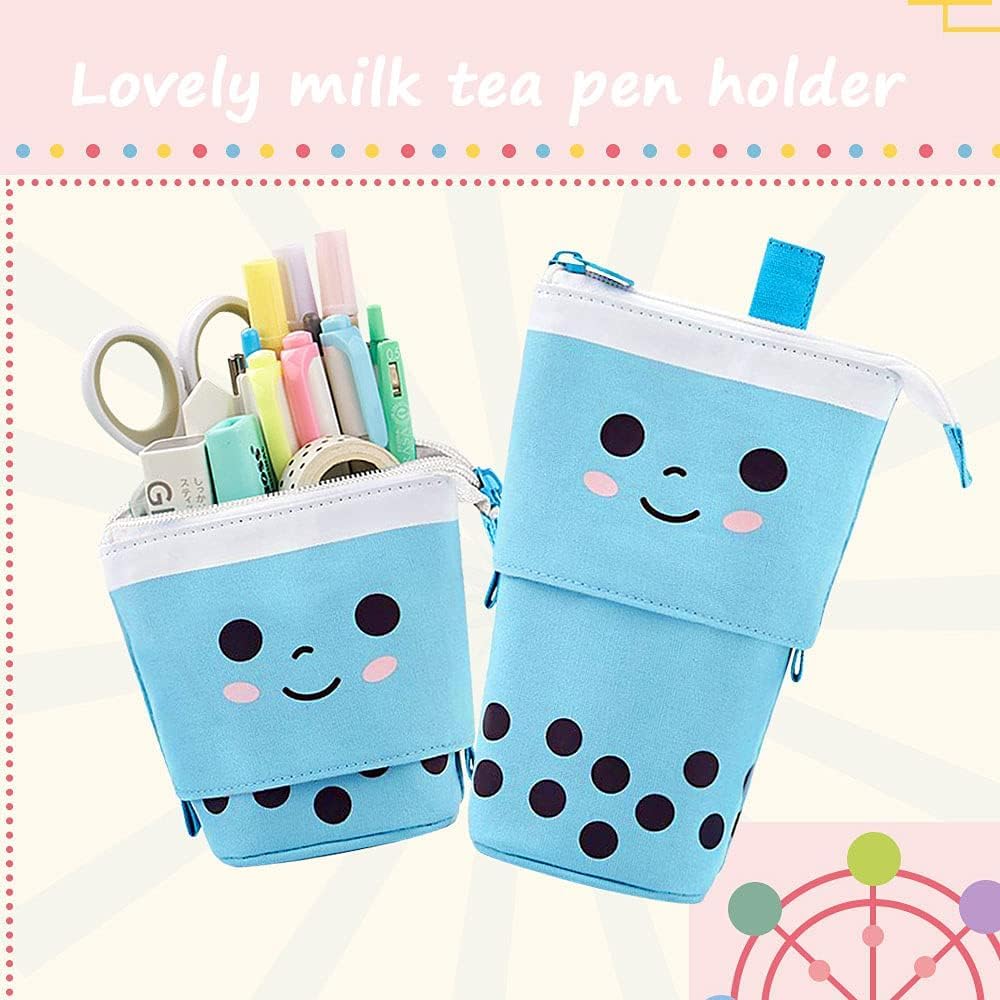 Boba Pop-Up Stationery Organizer for Kids (Blue)