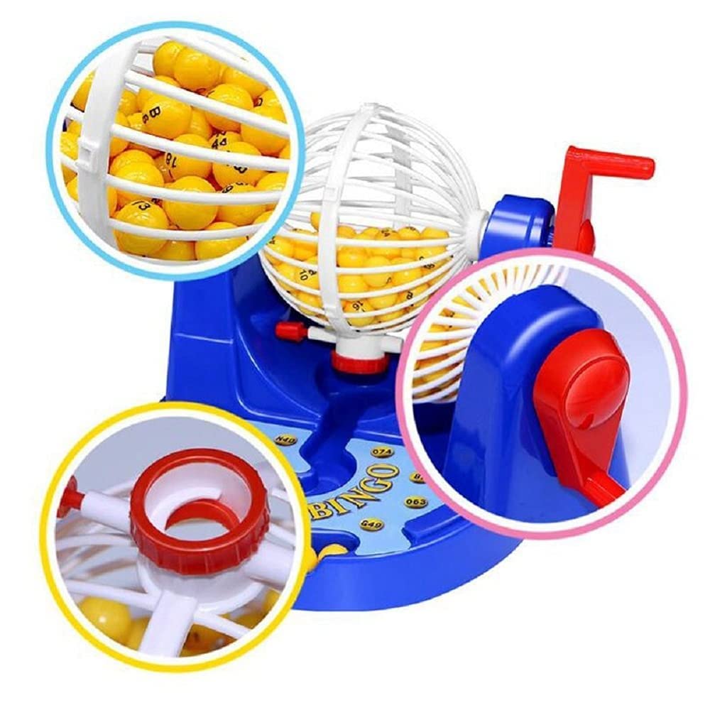 Fun Raffle Machine Bingo Game for Kids, Bingo Machine Raffle Indoor Family Toys and Games ...