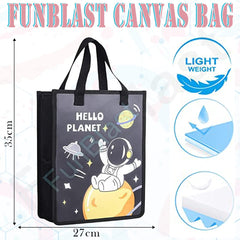 Multi-Purpose Canvas Carrying Bag – Shopping Bag, Tote Bag, Vegetable Bag, Lunch Bag, Travel Bag with Handle Strap, Water-Proof Reusable Bag, (Size – 35 X 27 X 11 CM)