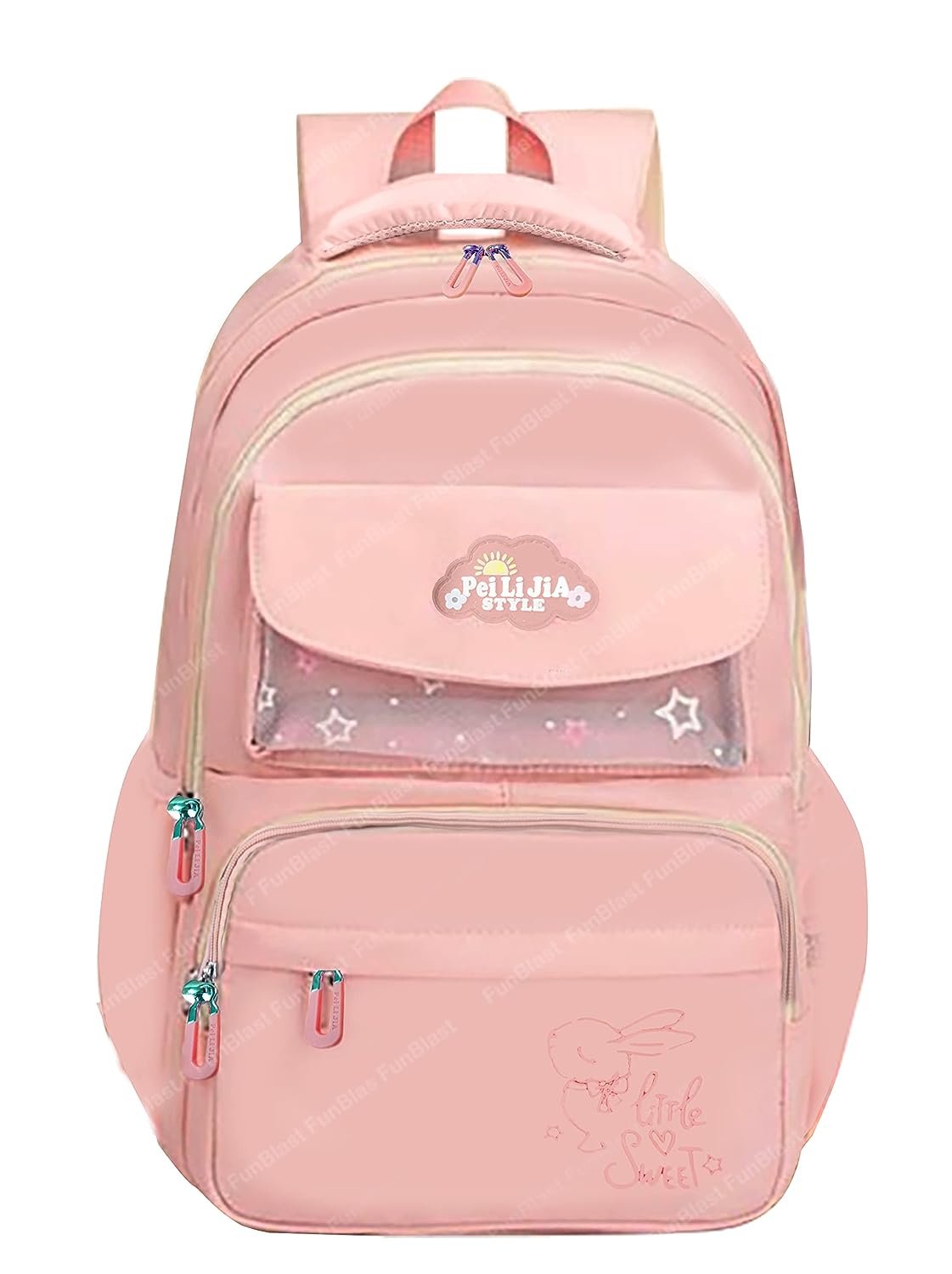 Pink colour college clearance bags