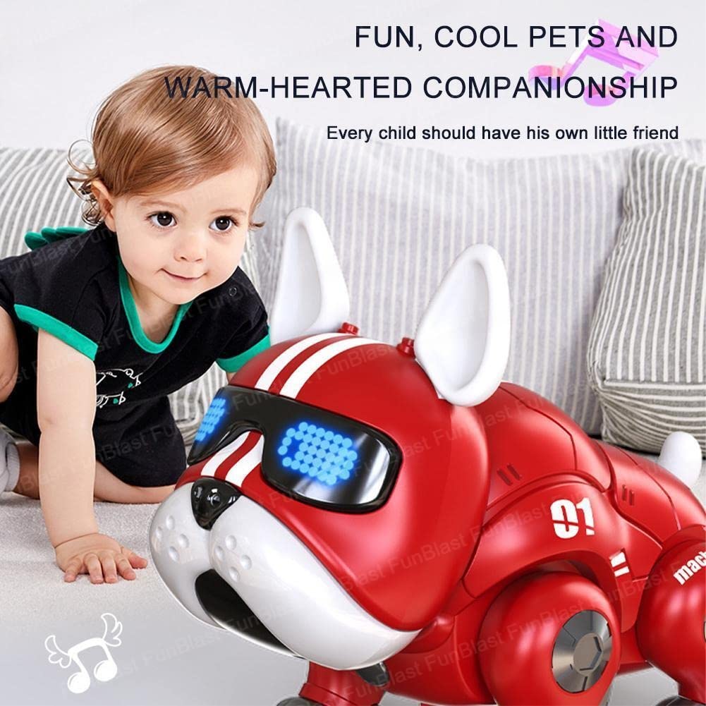 Robot Dog Toy – Robot Dog Toy Action Figure, Musical Dog Robot Toy with Colorful Flashing Lights and Music for Kids Boys Girls, Mechanical Dog Toys