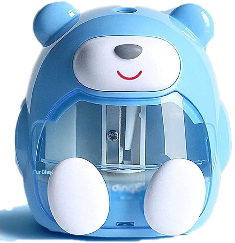 Fun Sharpener Electric Pencil Sharpener – Battery Operated Pencil Sharpener for Kids ...