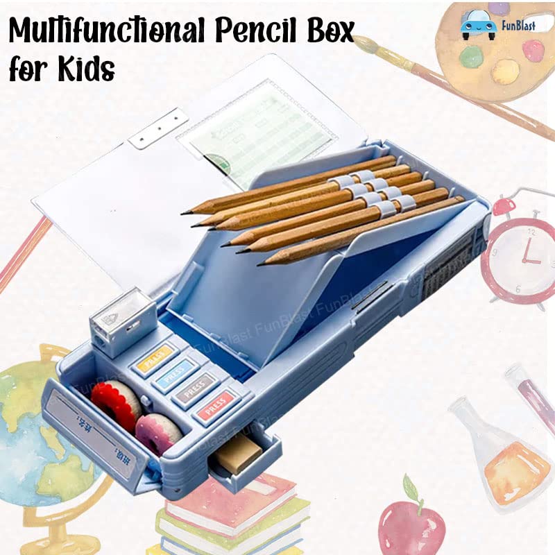 Multifunctional Pencil Box for Kids, Space Pencil Box for Boys, Kids Pencil Box for Boys & Girls